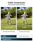 Two-Way Audio PoE Security Camera System Outdoor, 5MP Wired Cameras with 4K 8CH NVR Systems, Home Surveillance Video DVR Kits（Enjoy $10 Off Instantly）