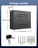 Heavy Duty Lockable Enclosure Box for Security Wiring, Universal Steel Shell for DVR/NVR, CCTV Cable and Electrical Project