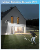 Solar Spot Lights Outdoor Motion Sensor, Wireless Solar Security LED Spotlight, 1600 Lumens Waterproof Driveway Motion Light, Solar IR Floodlight Motion Detector, Infrared Security Alarm Light(4 Packs)