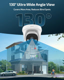 《130° Wide Angle & 4K Ultra HD》Wired Security Camera System Outdoor, POE IP Cameras with 8CH NVR Systems, Video Surveillance DVR Kits with PIR Motion Detection