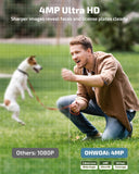 《100% Wire-Free》Wireless Outdoor Security Camera System, Solar Powered WiFi Cameras Systems with PIR Motion Detection, 6cams