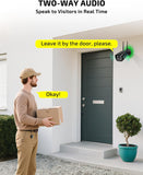 OHWOAI 5MP Add-on Camera for Wireless Security Camera System Outdoor, Wireless Cameras with Dual Antennas, Compatible with NVR, Cannot Be Used Independently