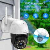 [5X Optical Zoom & Two Way Audio] Wireless PTZ Security Camera, Video Surveillance Camera Zoom, 3MP PTZ Outdoor WiFi Camera, Home Tilt Zoom Camera