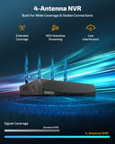 《130°Wide Angle》 4K Ultra HD Security Cameras Wireless Outdoor, Home WiFi Video Security System, Wireless IP Camera Surveillance DVR Kits