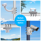 Universal Security Camera Mount Wall Mounting Brackets,Vertical Pole Mount for CCTV Camera Wall Mount,Pole Clamp Bracket,Solar Panel Clamps Outdoor Video Surveillance Equipment