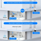 Cámara de seguridad inalámbrica PTZ para exteriores con zoom óptico de 5X y audio bidireccional, 3MP, visión nocturna a color con focos y resistente al agua