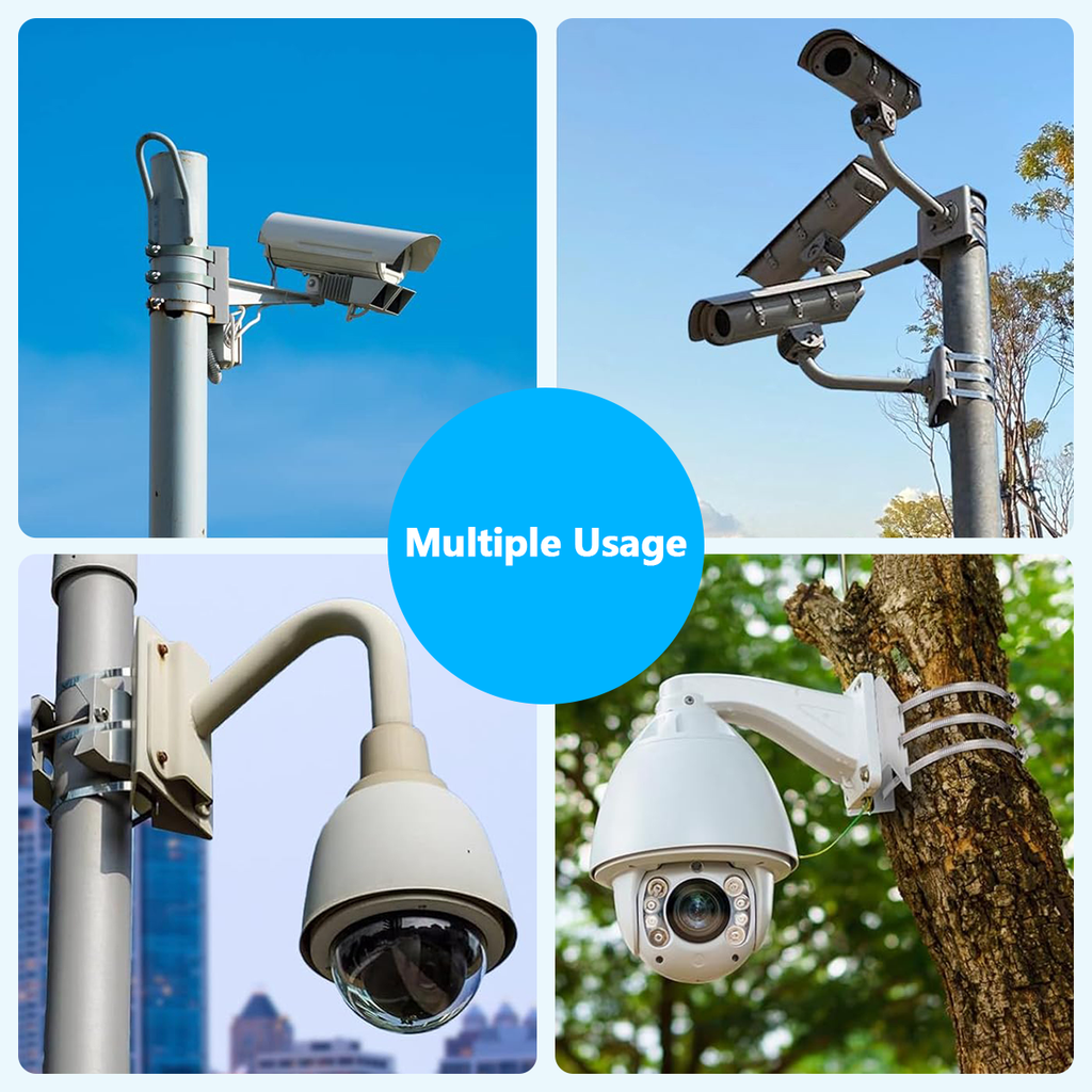 Video Camera Mounted Universal Security Camera Mount Wall Mounting Brackets,Vertical Pole M ...