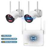 《4-Antenna MINI NVR》Security Camera Wireless System,130°Wide Angle View WIFI Cameras for Home,Indoor Outdoor Video Surveillance (Enjoy $10 Off Instantly)
