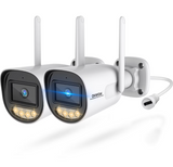 OHWOAI 《Supports 2.4GHz & 5GHz WiFi》Wireless Outdoor Security Camera with Color Night Vision, Motion Detection, Remote Viewing WiFi Cameras, Home Video Surveillance