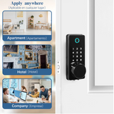 Smart Lock Keyless Entry Fingerprint Home Door, Touchscreen Keypad with APP Control, Phone, Passcode Bluetooth Door Lock for Hotel Apartment