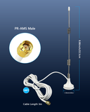 7dBi 2.4G/5G WiFi Antenna RP-SMA Female for Wireless Security Camera System, Support 2.4GHz 5GHz 5.8GHz WiFi Signal Extender,RP-SMA Male Cameras Compatibility,Magnetic Mount Base No-Drill Installation