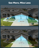 《130°Wide Angle & Two-Way Audio》Wireless Security Camera System Outdoor, WiFi Cameras for Home Security,Video Surveillance Systems（ Enjoy $20 Off Instantly）