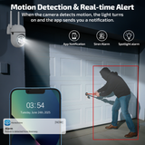 OHWOAI 2.4G/5G Wireless Security Camera for Home, 360-degree Indoor WiFi Cameras with Color Night Vision, 2-Way Audio