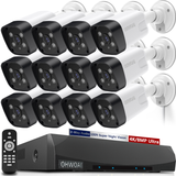 Load image into Gallery viewer, Will Come 4K POE Camera System,12pcs 8.0MP H.265+ 4K PoE Security Cameras Wired,Home Video Surveillance System,8MP/4K 16CH NVR,AI Human Detection, 24-7 Recording,IP66 Waterproof, Audio