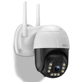 【Cámara PTZ Exterior 2K 3.0MP con Detección de Humanos por IA】Cámara PTZ Exterior Inalámbrica, Wi-Fi para Hogar, Giratoria, Visión Nocturna, IP66, Audio Bidireccional