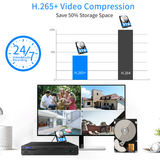 Load image into Gallery viewer, Wireless Security Camera System,8Pcs 5.0MP CCTV Home Wi-Fi IP Cameras,10 Channel NVR,OHWOAI HD Surveillance Video Dual Antennas System,AI Detection,Two-way Audio