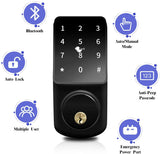 Smart Biometric Lock,Bluetooth Deadbolt,Keyless Entry Door Lock ,Smart Keypad Door Lock,Digital Door Lock,Unlock by APP, Passcode Codes