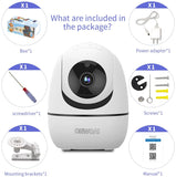 Load image into Gallery viewer, Video Baby Monitor with Digital Camera,1080P Indoor Wireless Security Camera,Home Rotating Survalliance Camera,OHWOAI Video Wi-Fi Pet Cam,Room Nanny Camera,2-Way Audio,Night Vision,Motion Detection