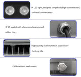 IR Illuminator,850nm 12-LED IR Illuminators,Ir Lights for Security Cameras,10ft 12V 2A Power Supply,OHWOAI Long Range Infrared Light