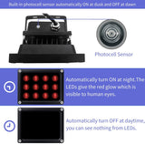 IR Illuminator,850nm 12-LED IR Illuminators,Ir Lights for Security Cameras,10ft 12V 2A Power Supply,OHWOAI Long Range Infrared Light