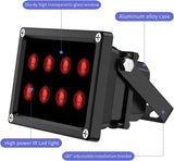 IR Illuminator,850nm 8-LED IR Illuminators,Ir Lights for Security Cameras,10ft 12V 2A Power Supply,OHWOAI Long Range Infrared Light