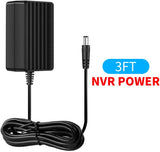 OHWOAI AC110-240V Power Supply for CCTV NVR,DC 12V 2A Surveillance System NVR AC Power,AC Adapter for OHWOAI NVR,Video Recorder Power Supply