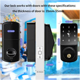 Smart Biometric Lock,Bluetooth Deadbolt,Keyless Entry Door Lock ,Smart Keypad Door Lock,Digital Door Lock,Unlock by APP, Passcode Codes