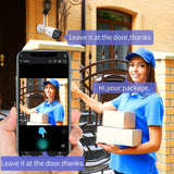 Load image into Gallery viewer, 【2K 3.0MP&amp;2 Way Audio】 Wireless Security Camera System,8CH NVR,4Pcs Dual Antenna Home WiFi IP Cameras with Floodlights,OHWOAI Surveillance Video Security System Outdoor,IP66,AI Human Detection,1TB HDD
