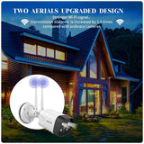 Load image into Gallery viewer, 【2K 3.0MP&amp;2 Way Audio】 Wireless Security Camera System,8CH NVR,4Pcs Dual Antenna Home WiFi IP Cameras with Floodlights,OHWOAI Surveillance Video Security System Outdoor,IP66,AI Human Detection,1TB HDD