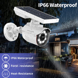 Solar Motion Sensor Light,Wireless Solar Security FloodLight Outdoor, OHWOAI 1600 Lumens LED Spotlights