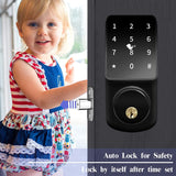 Smart Biometric Lock,Bluetooth Deadbolt,Keyless Entry Door Lock ,Smart Keypad Door Lock,Digital Door Lock,Unlock by APP, Passcode Codes