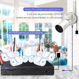 将图片加载到图库查看器，【2K 3.0MP·Audio】Wireless PTZ Security Camera,4X Optical Zoom,Outdoor Wireless Zoom/Tilt/Pan Wi-Fi IP Camera,Worked for OHWOAI Wireless Security Camera System,Auto Tracking,IP66 Waterproof,Night Vision