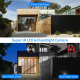 Load image into Gallery viewer, Solar Security Dome Camera,Home Surveillance Camera,OHWOAI Outdoor Wi-Fi IP Camera,AI Detection,Two-Way Audio,Night Vision,IP66 Waterproof