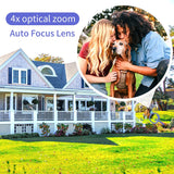 将图片加载到图库查看器，【2K 3.0MP·Audio】Wireless PTZ Security Camera,4X Optical Zoom,Outdoor Wireless Zoom/Tilt/Pan Wi-Fi IP Camera,Worked for OHWOAI Wireless Security Camera System,Auto Tracking,IP66 Waterproof,Night Vision