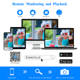 Load image into Gallery viewer, Wireless Security Camera System,8Pcs 5.0MP CCTV Home Wi-Fi IP Cameras,10 Channel NVR,OHWOAI HD Surveillance Video Dual Antennas System,AI Detection,Two-way Audio