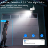 Load image into Gallery viewer, Solar Security Dome Camera,Home Surveillance Camera,OHWOAI Outdoor Wi-Fi IP Camera,AI Detection,Two-Way Audio,Night Vision,IP66 Waterproof