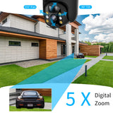 将图片加载到图库查看器，Solar Security Dome Camera,Home Surveillance Camera,OHWOAI Outdoor Wi-Fi IP Camera,AI Detection,Two-Way Audio,Night Vision,IP66 Waterproof