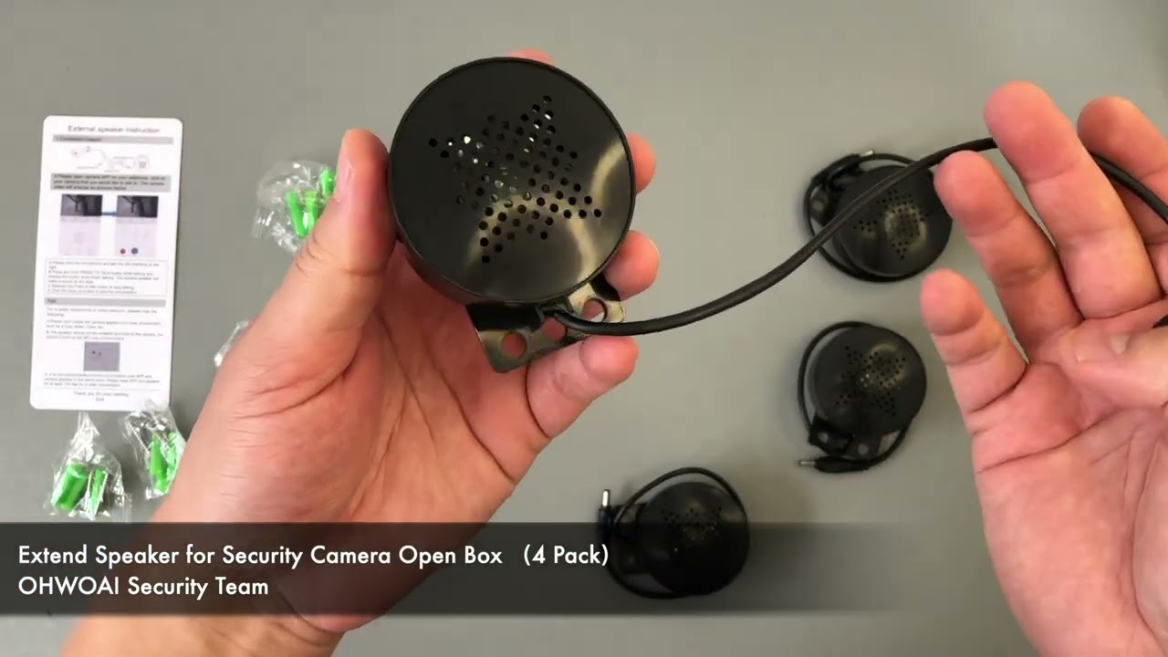 Extend Speaker for Security Camera Open Box (4 Pack)