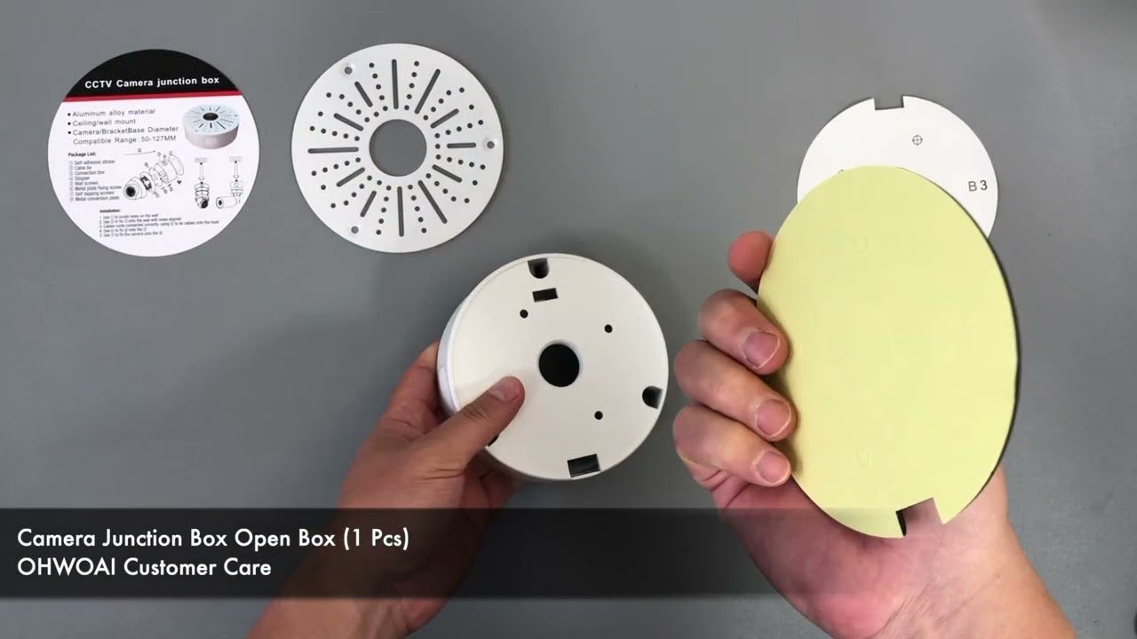Camera Junction Box (1 Pcs) Open Box