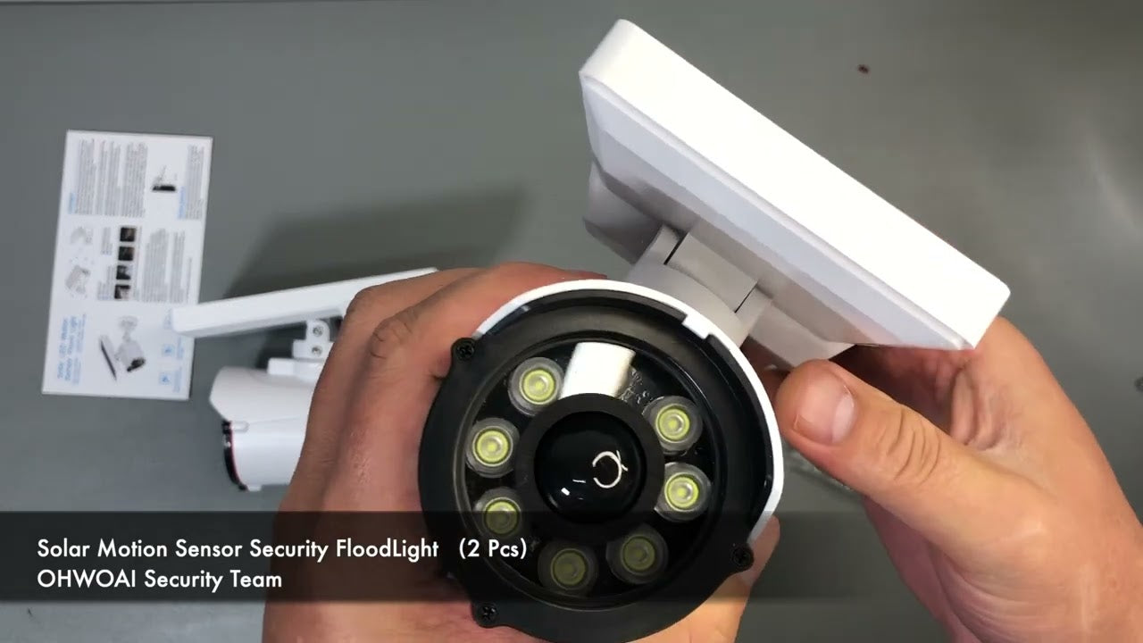 Solar Motion Sensor Security FloodLight(2 Pcs)
